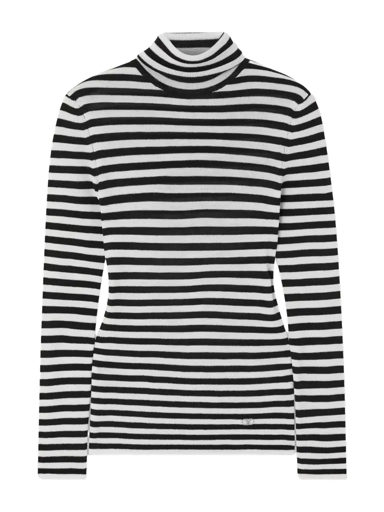 Valentino Garavani Striped Wool Turtleneck Sweater