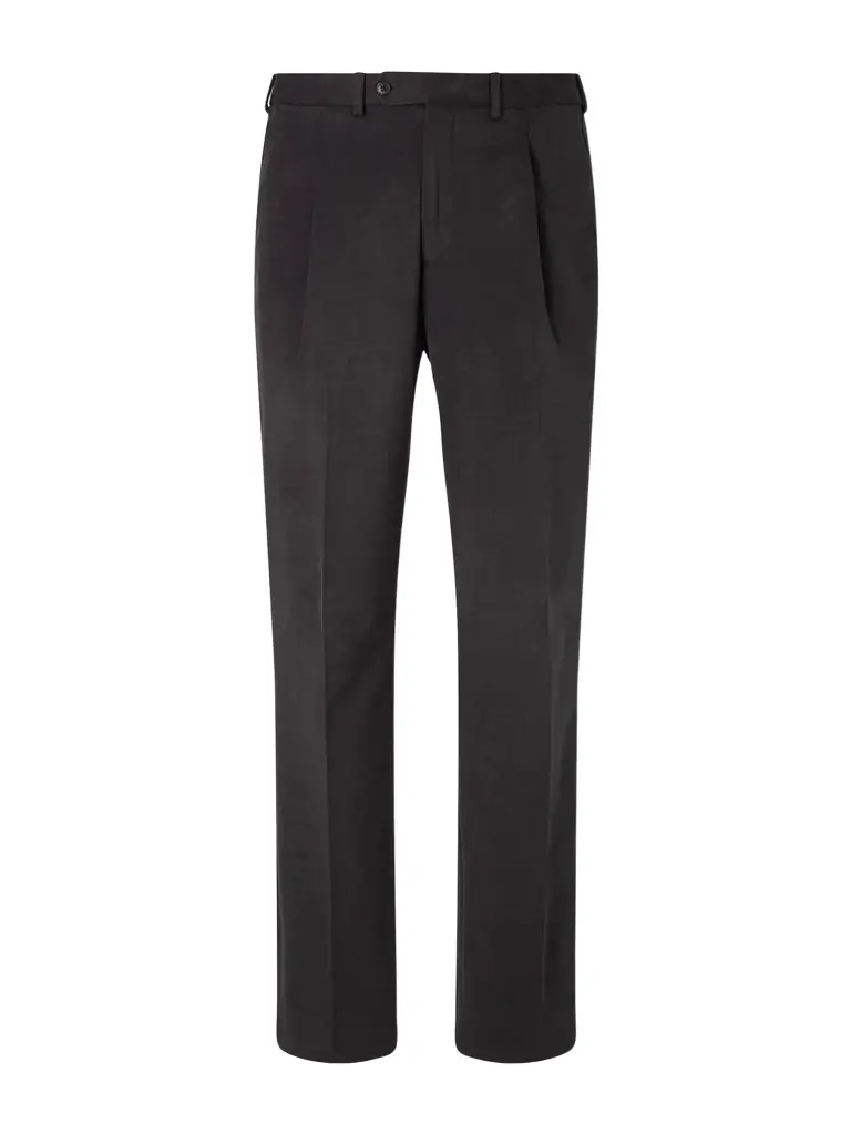 Saman Amel Amo Straight-Leg Brushed Cotton-Blend Twill Sui Trousers - Men