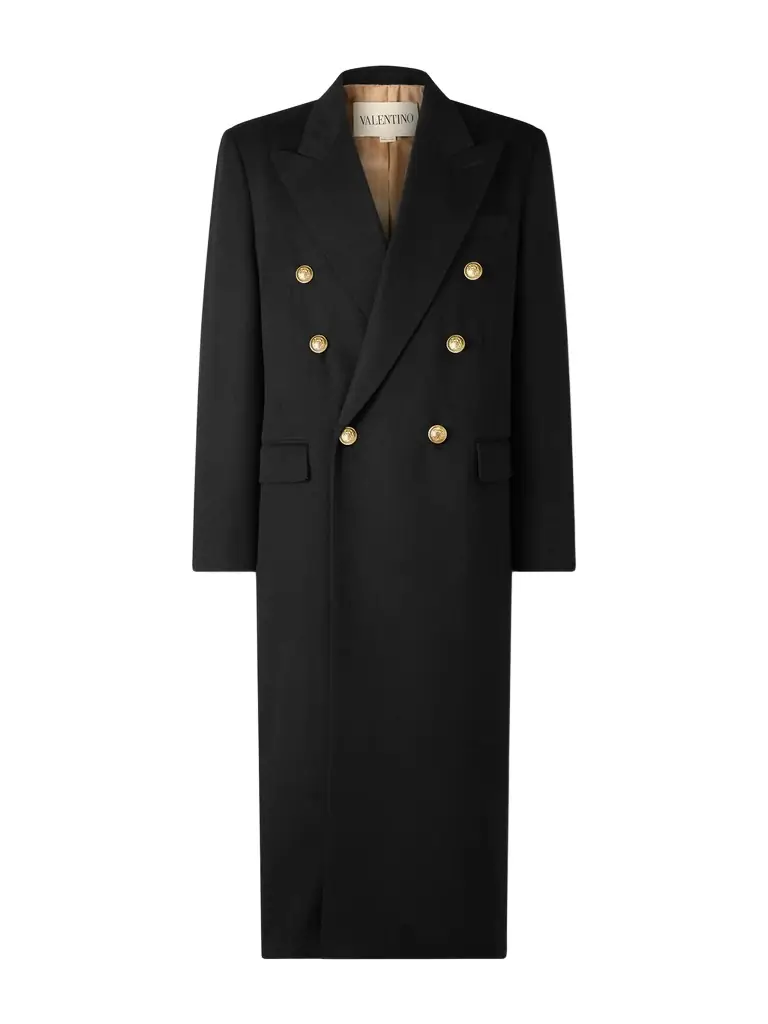 Valentino Garavani Double-Breasted Virgin Wool Coat - Men