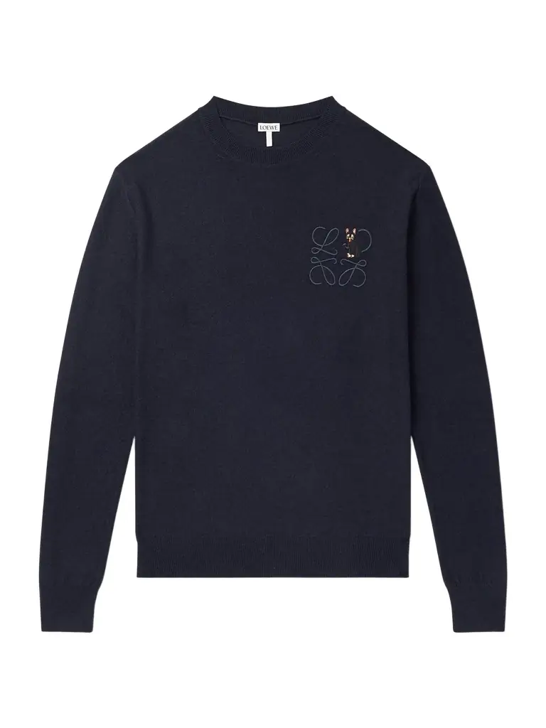 Loewe Embroidered Wool-Blend Sweater - Men