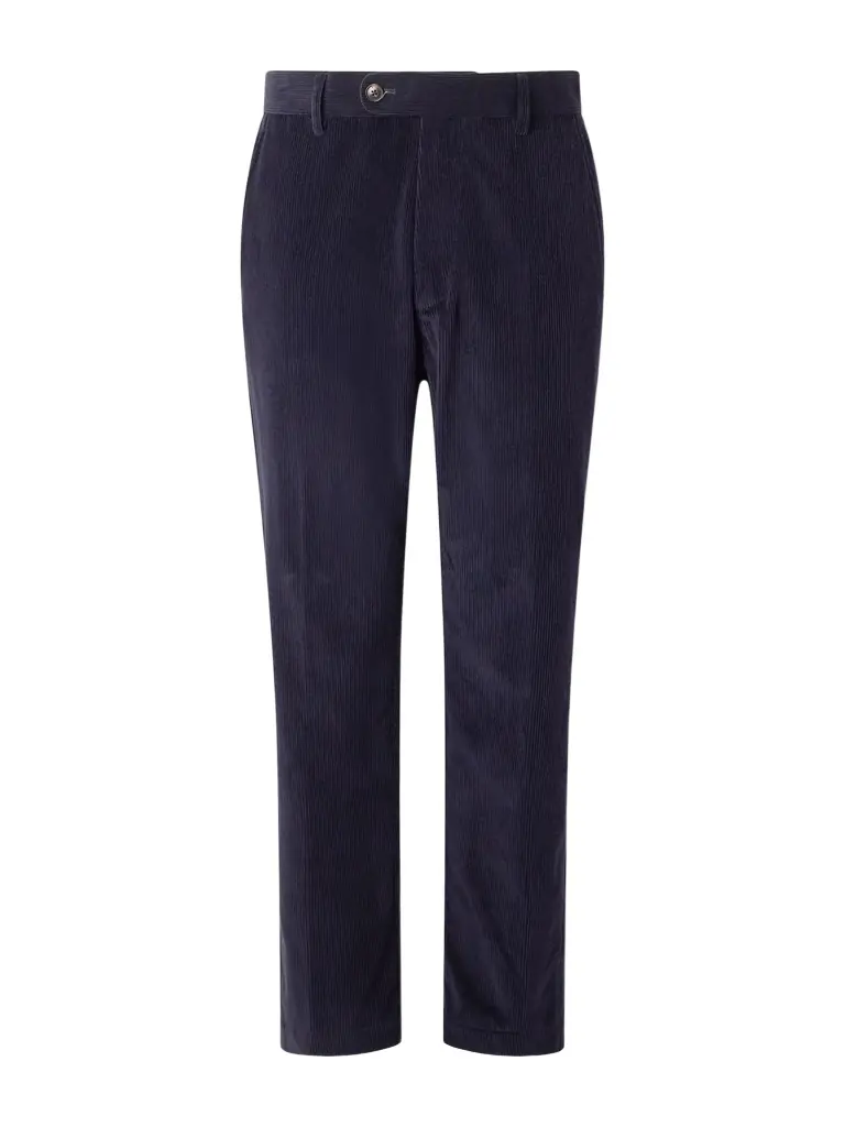 UMIT BENAN Tony Tapered Cotton and Cashmere-Blend Corduroy Trousers - Men