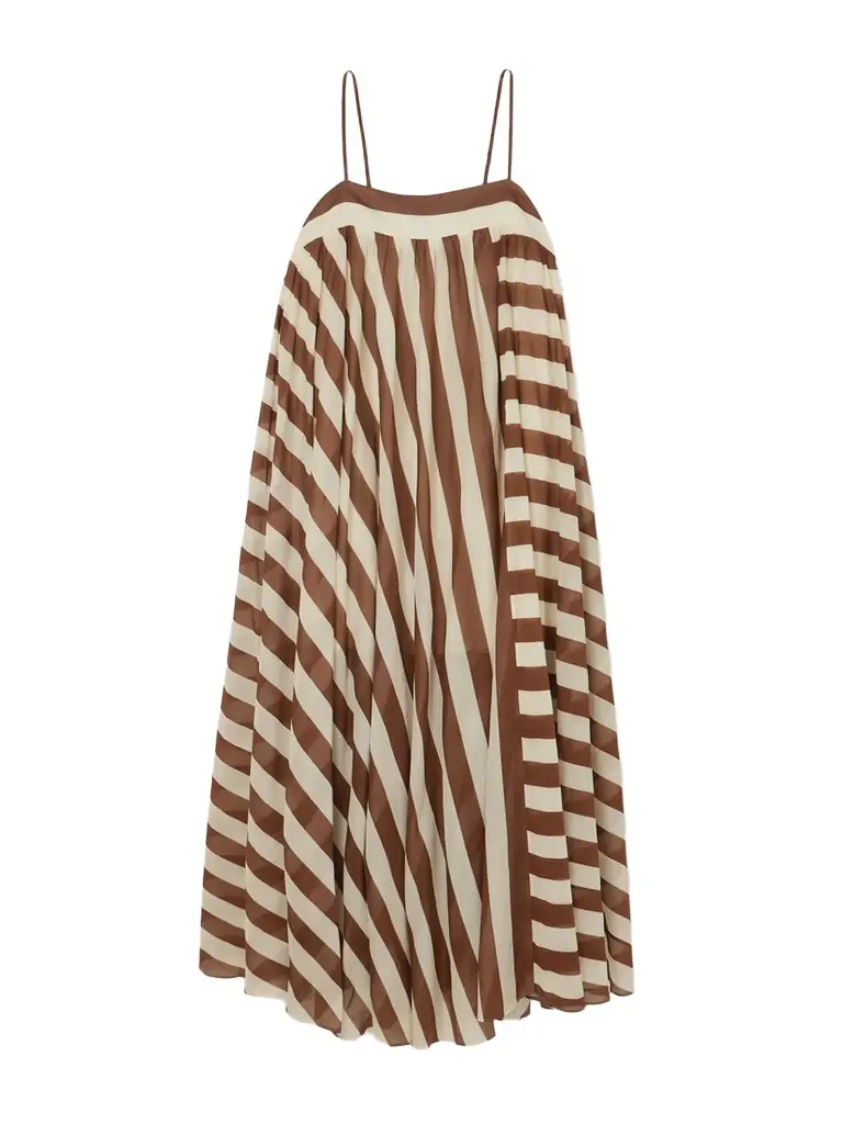 Zimmermann Daylight Striped Cotton Maxi Dress