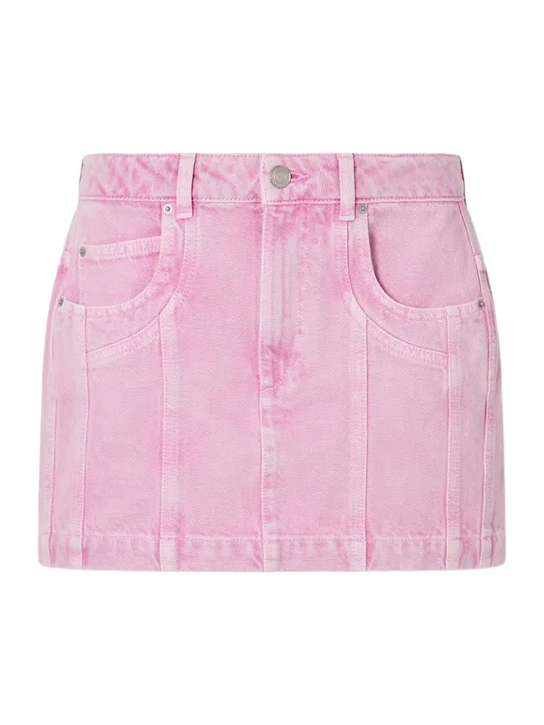 Marant Étoile Juana Paneled Denim Mini Skirt