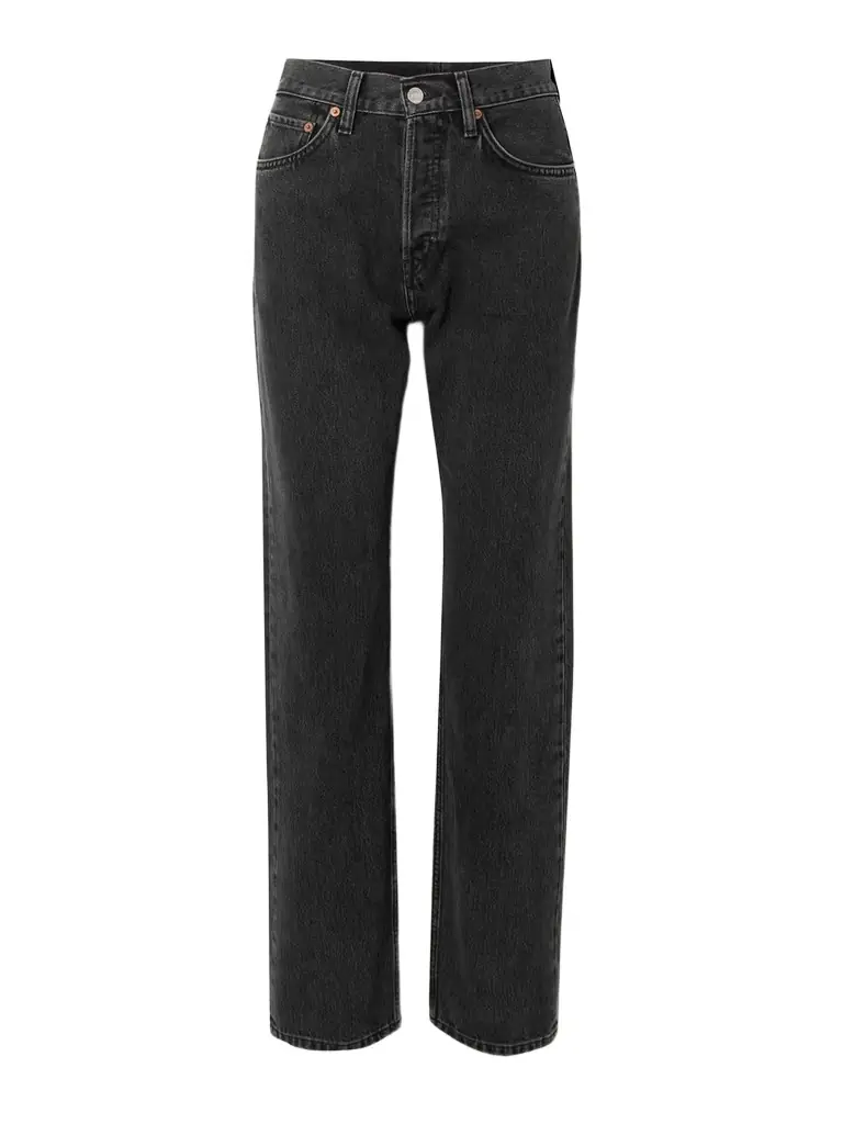 RE/DONE 90s High-rise Straight-leg Organic And Recycled Jeans