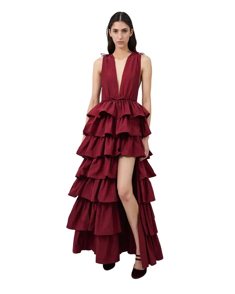 Aknvas The Henriette ruffle gown