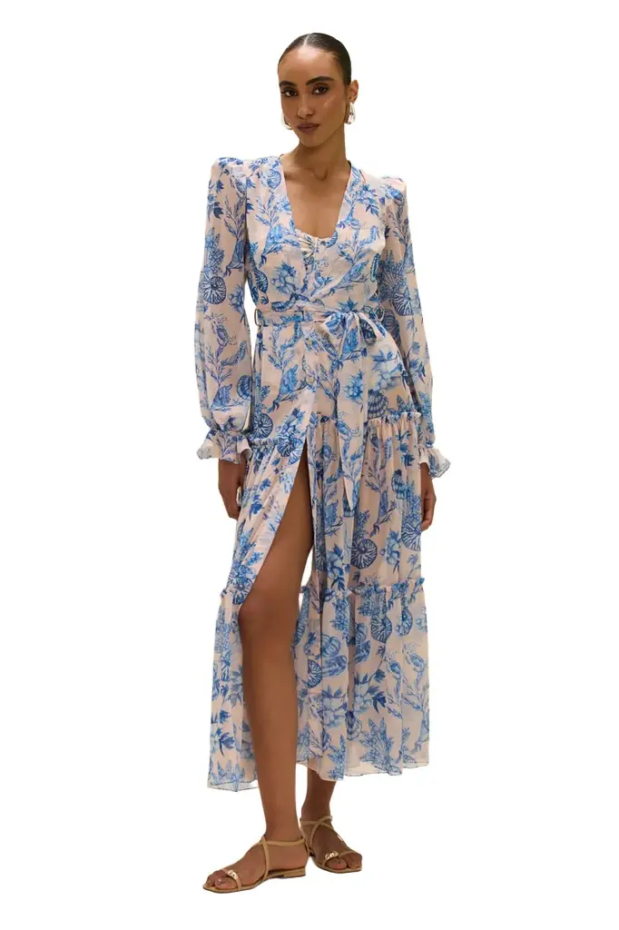 PatBo EDEN ROCK SEASHELL LONG ROBE