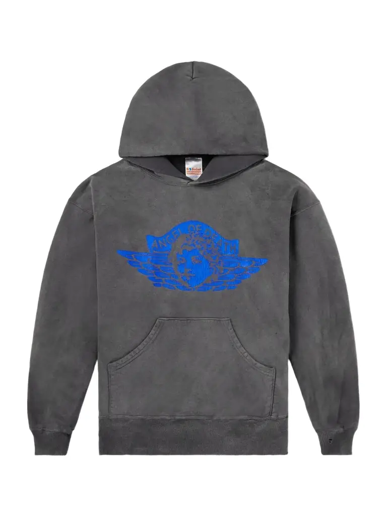 SAINT Mxxxxxx Angel Printed Cotton-Jersey Hoodie - Men