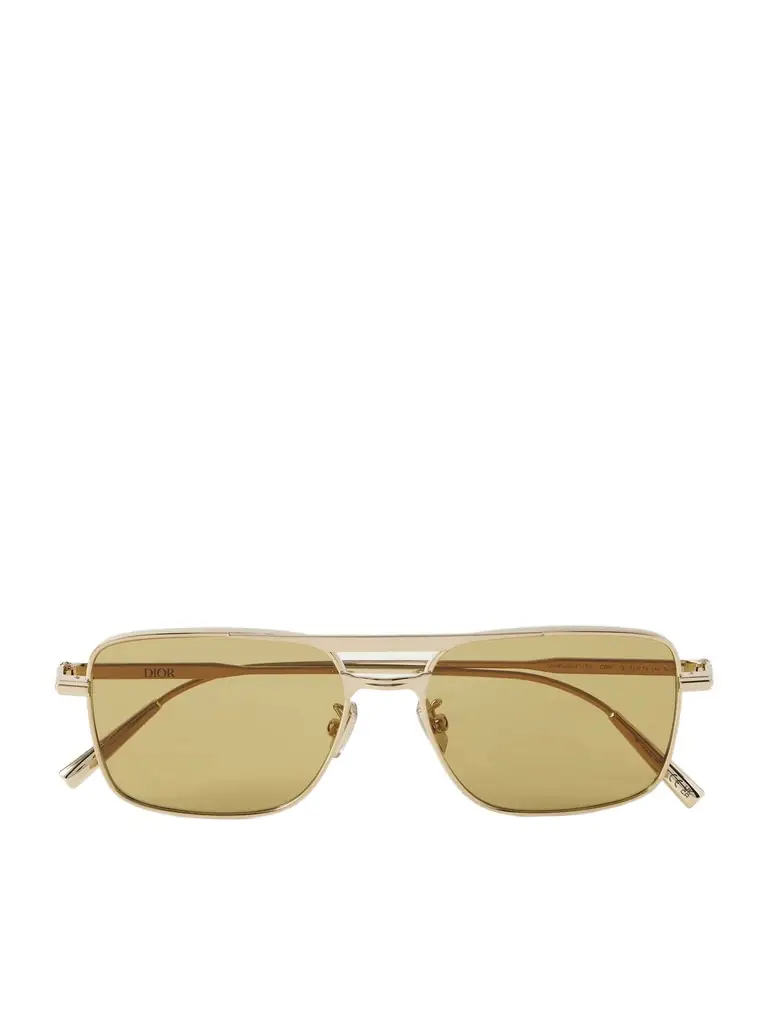 DIOR Eyewear DiorBlackSuitS17U D-Frame Gold-Tone Sunglasses - Men