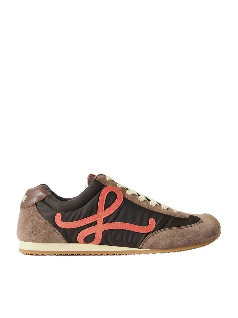 Loewe Ballet Runner 2.0 Logo-Appliquéd Shell, Suede and Leather Sneakers - Men