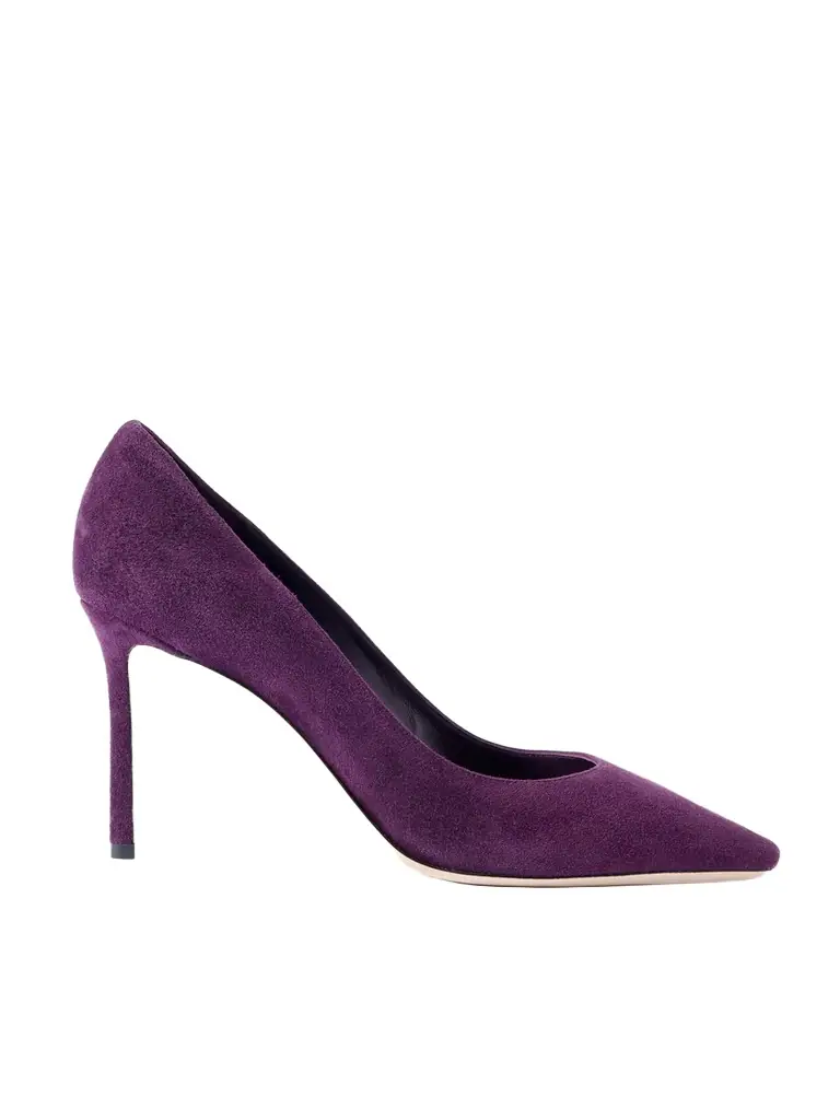 Jimmy Choo Romy 85 Suede Pumps
