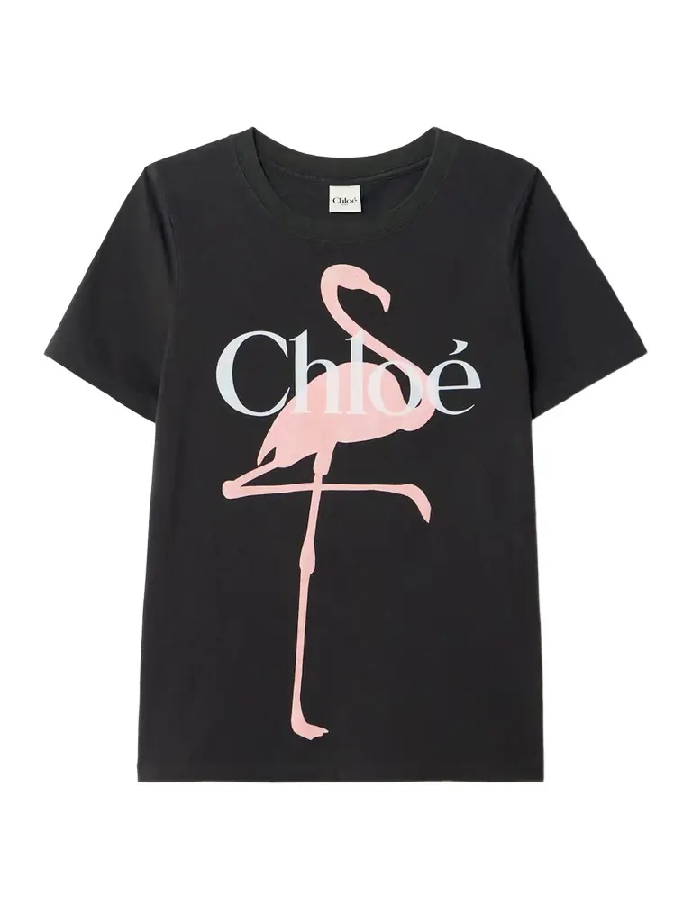 Chloé Printed Organic Cotton-jersey T-shirt