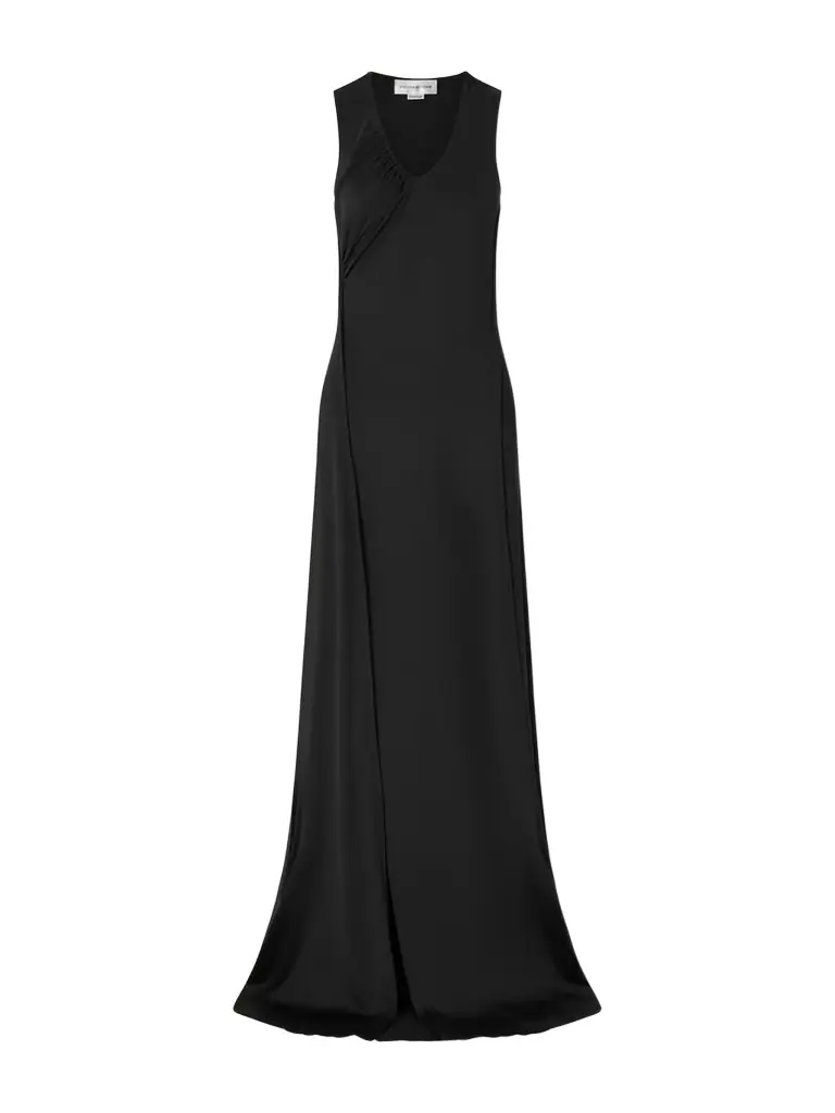 Victoria Beckham Gathered Satin Gown