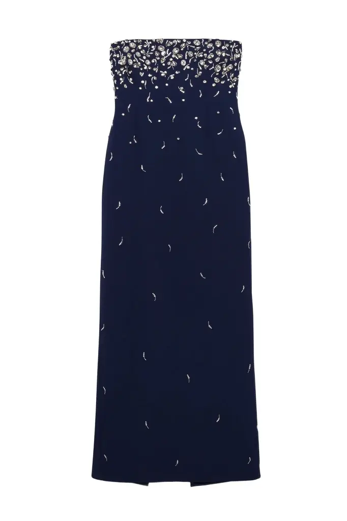 Simkhai Reign Embellished Strapless Gown