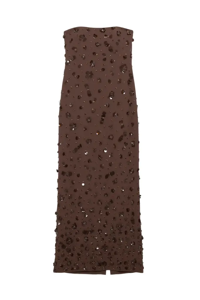 Simkhai Serafina Strapless Embellished Gown