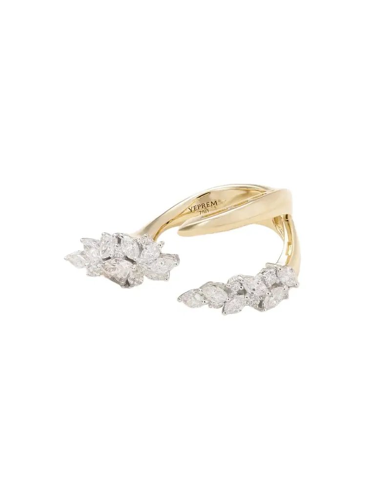 YEPREM 18-karat Yellow And White Gold Diamond Ring