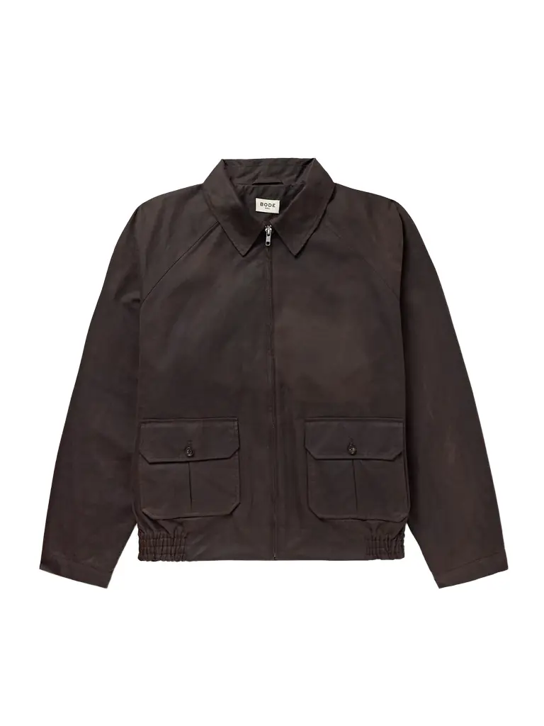 BODE Coach Waxed-Cotton Blouson Jacket - Men