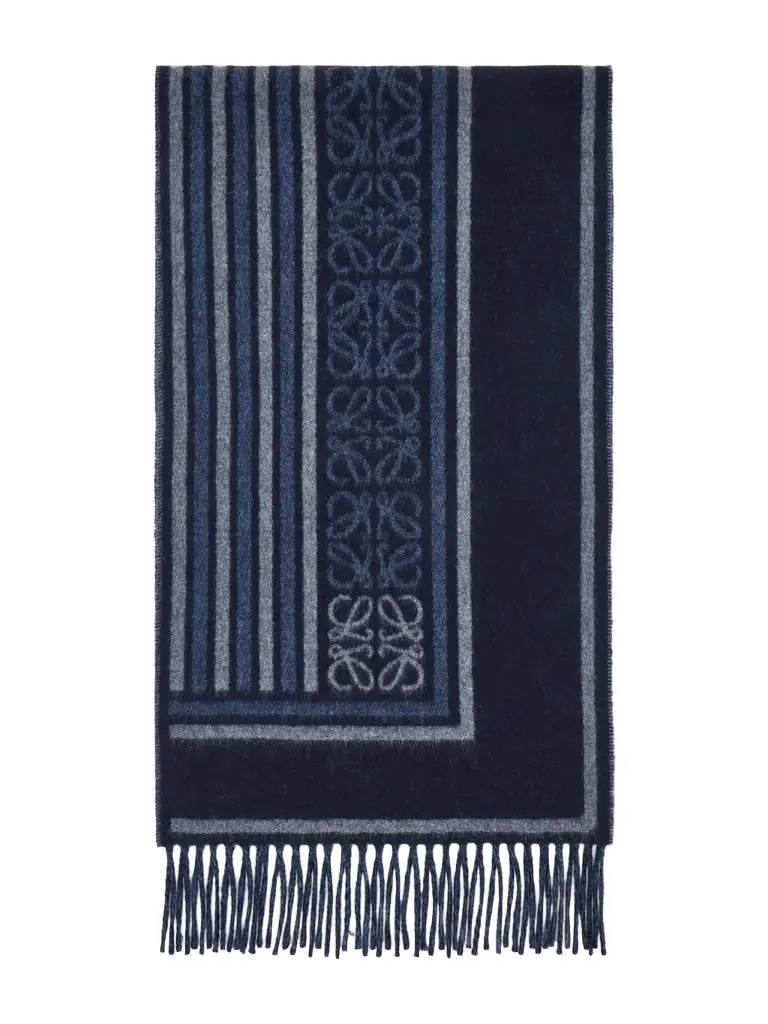 Loewe Fringed Wool and Cashmere-Blend Scarf - Men