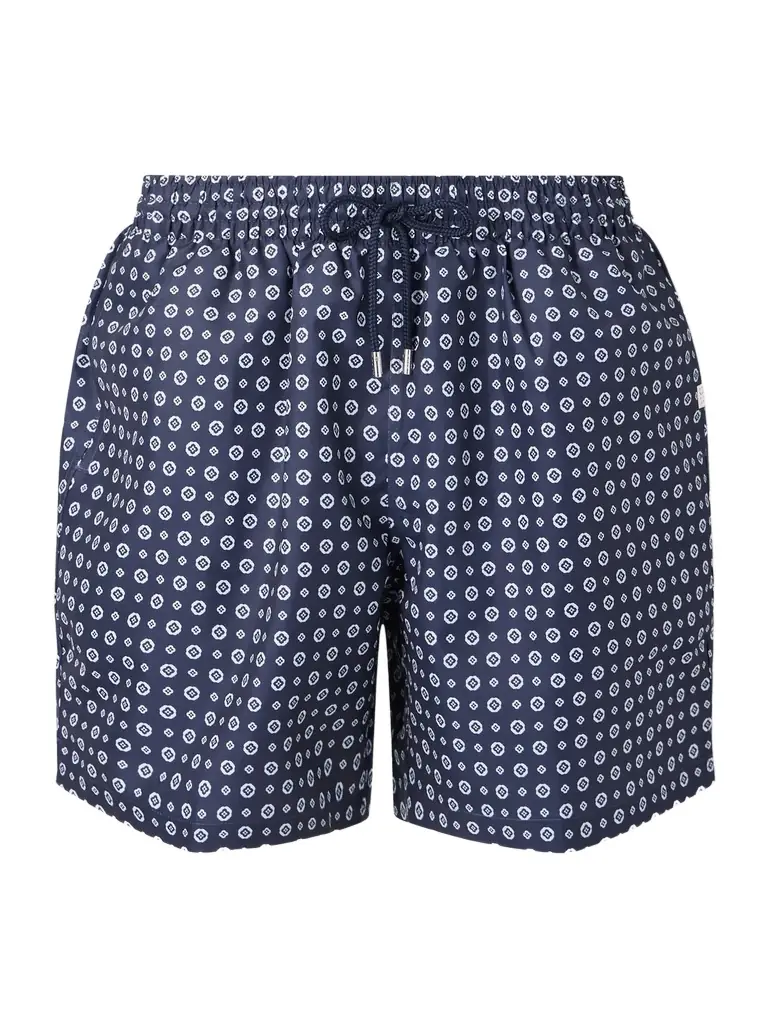 Derek Rose Tropez Straight-Leg Mid-Length Printed Swim Shorts - Men