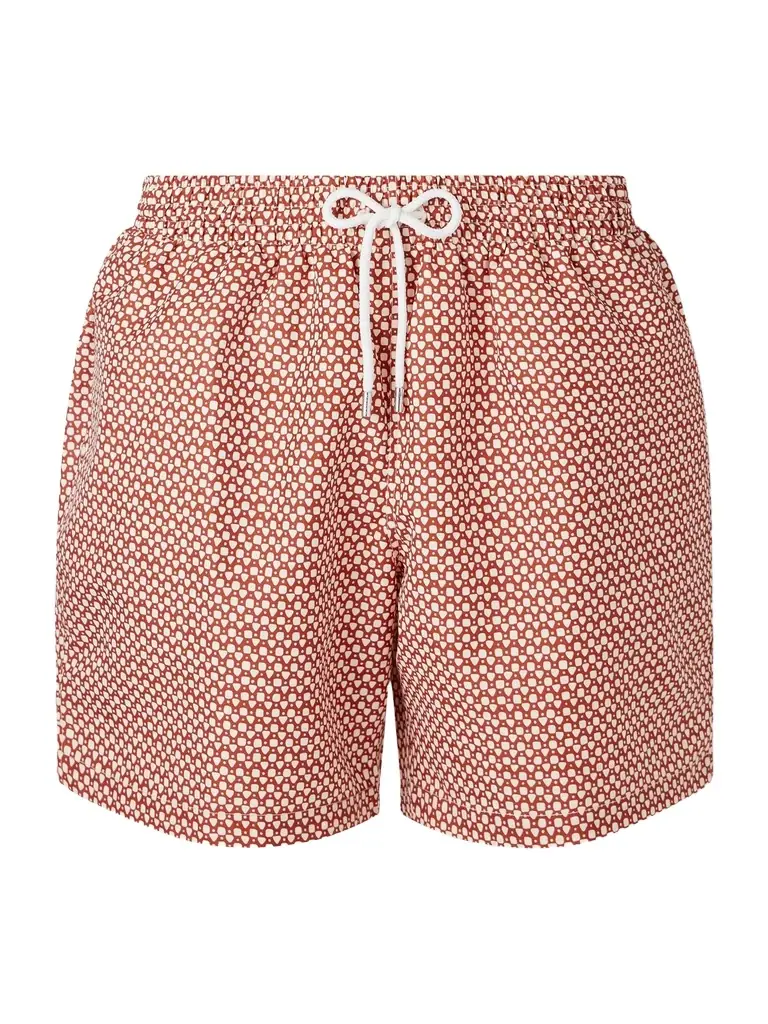 Derek Rose Tropez Straight-Leg Mid-Length Printed Swim Shorts - Men