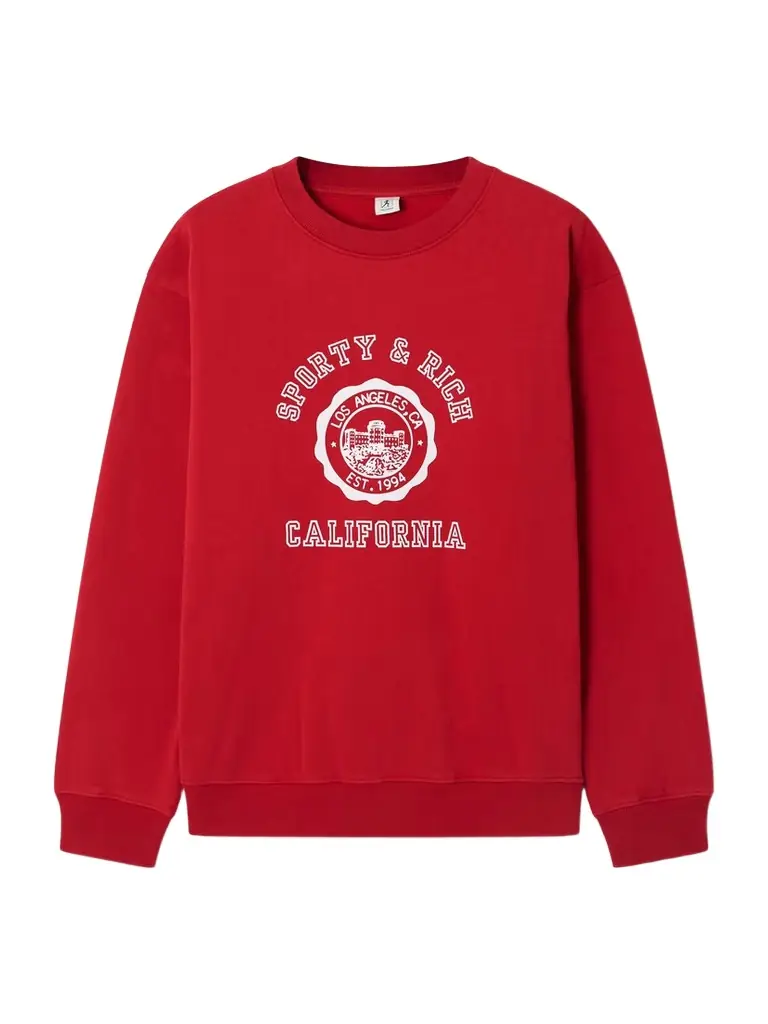 Sporty & Rich California Printed Cotton-jersey Sweatshirt