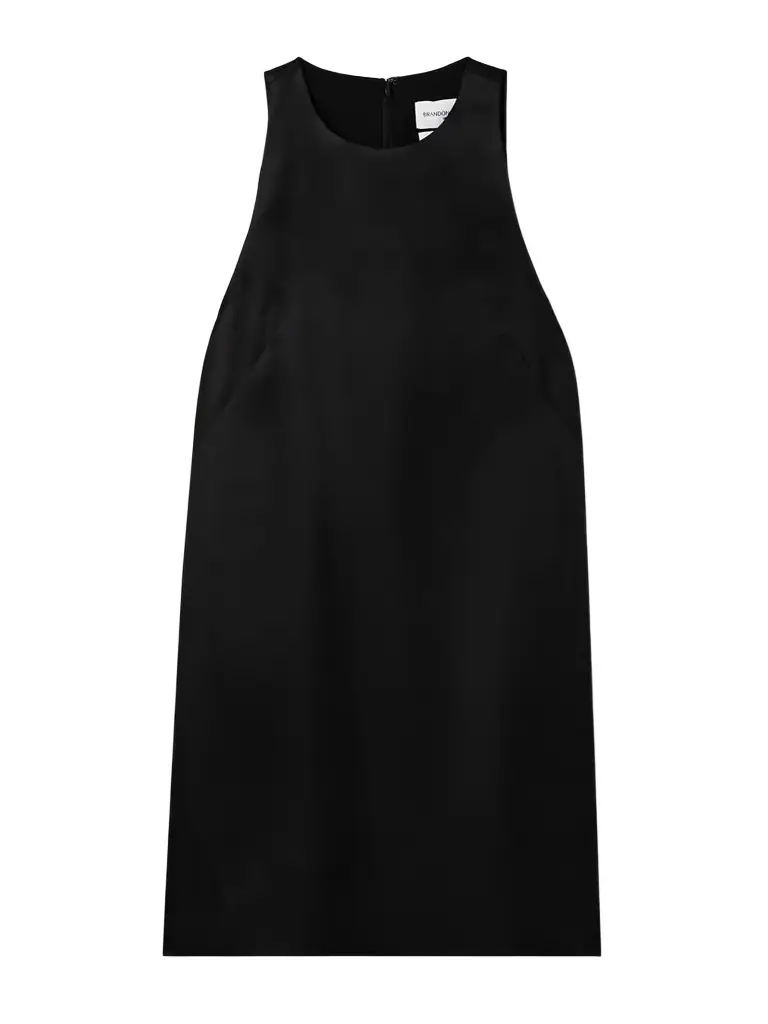 Brandon Maxwell The Joelle Wool And Silk-blend Mini Dress