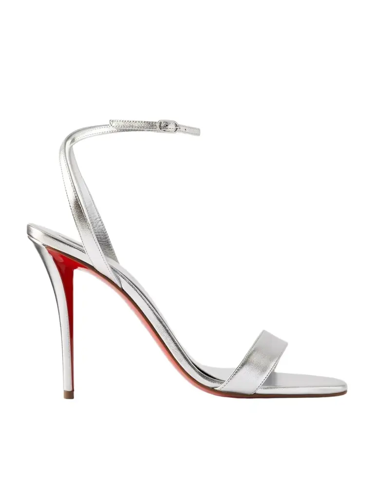 Christian Louboutin Miss Z 100 Metallic Leather Sandals