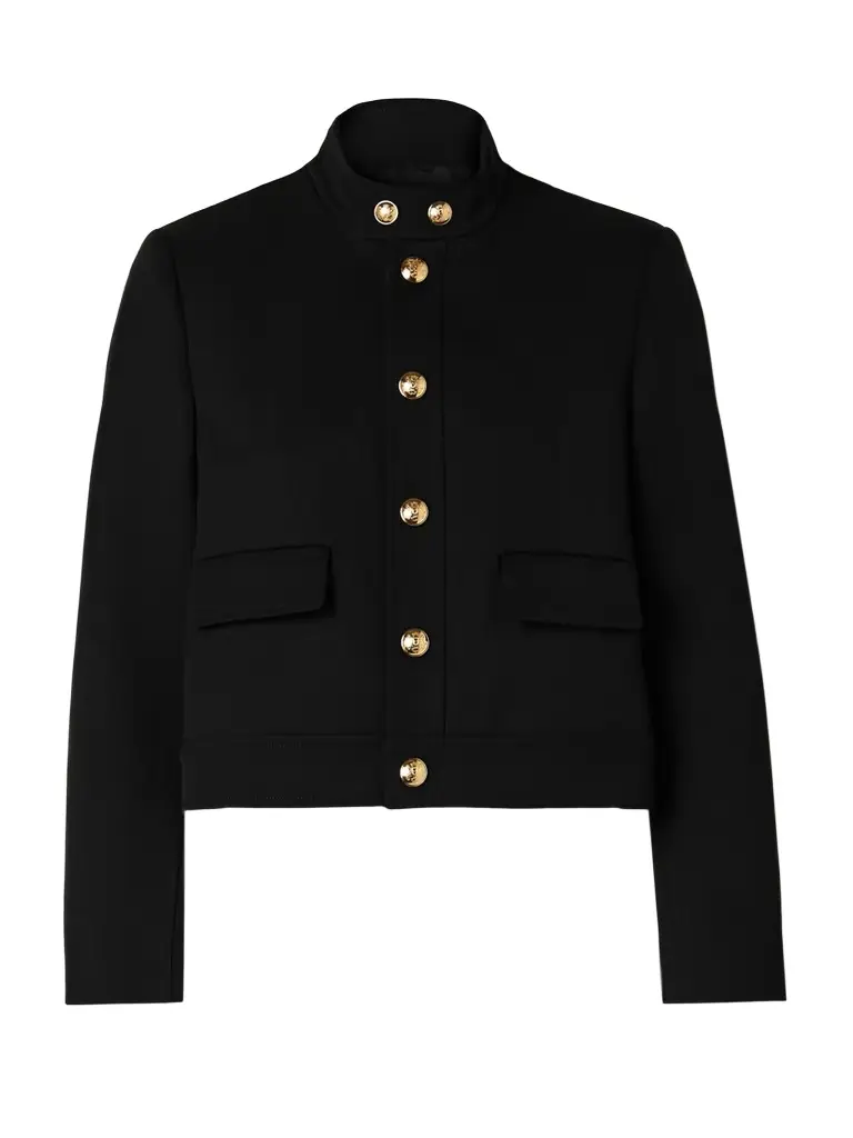 Nili Lotan Hadley Cropped Wool-twill Jacket