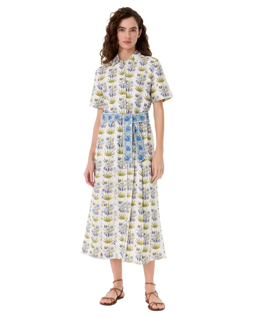 Emporio Sirenuse Claudia Dress in Celestine Flower Print