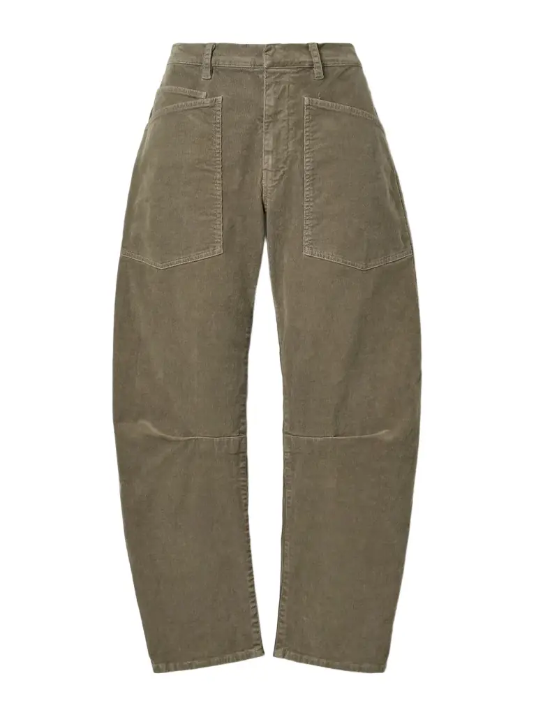 Nili Lotan Shon Cotton-blend Corduroy Tapered Pants