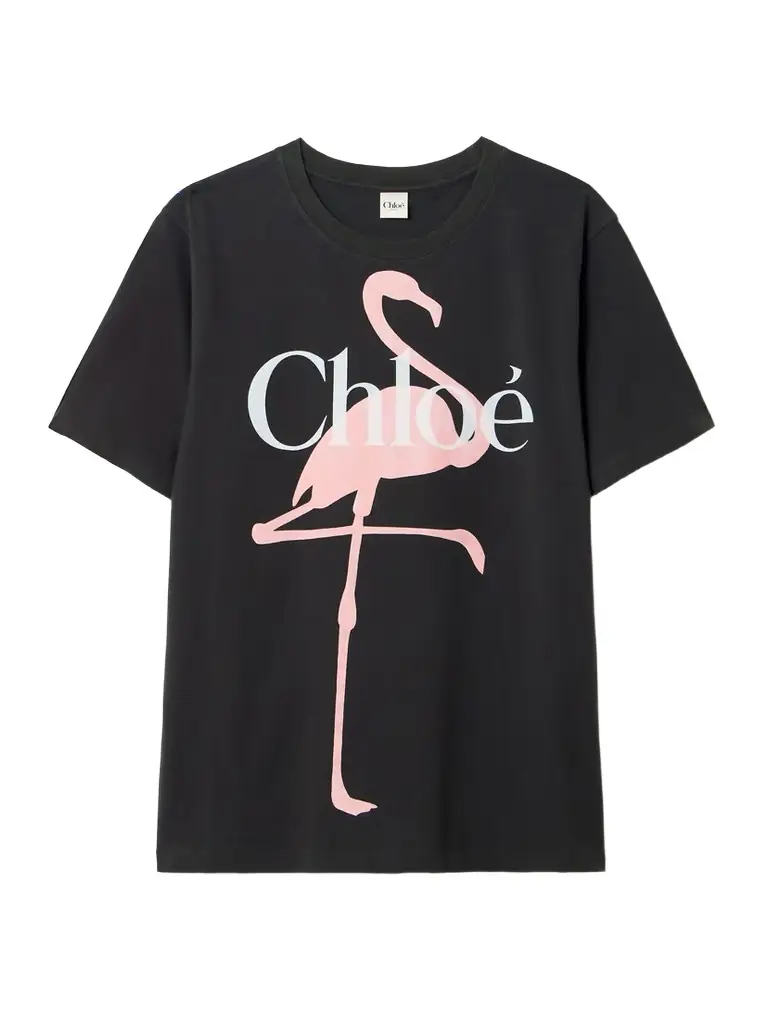 Chloé Printed Organic Cotton-jersey T-shirt