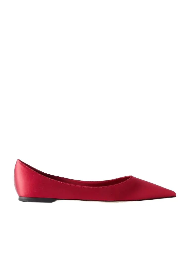 Jimmy Choo Love Satin Flats