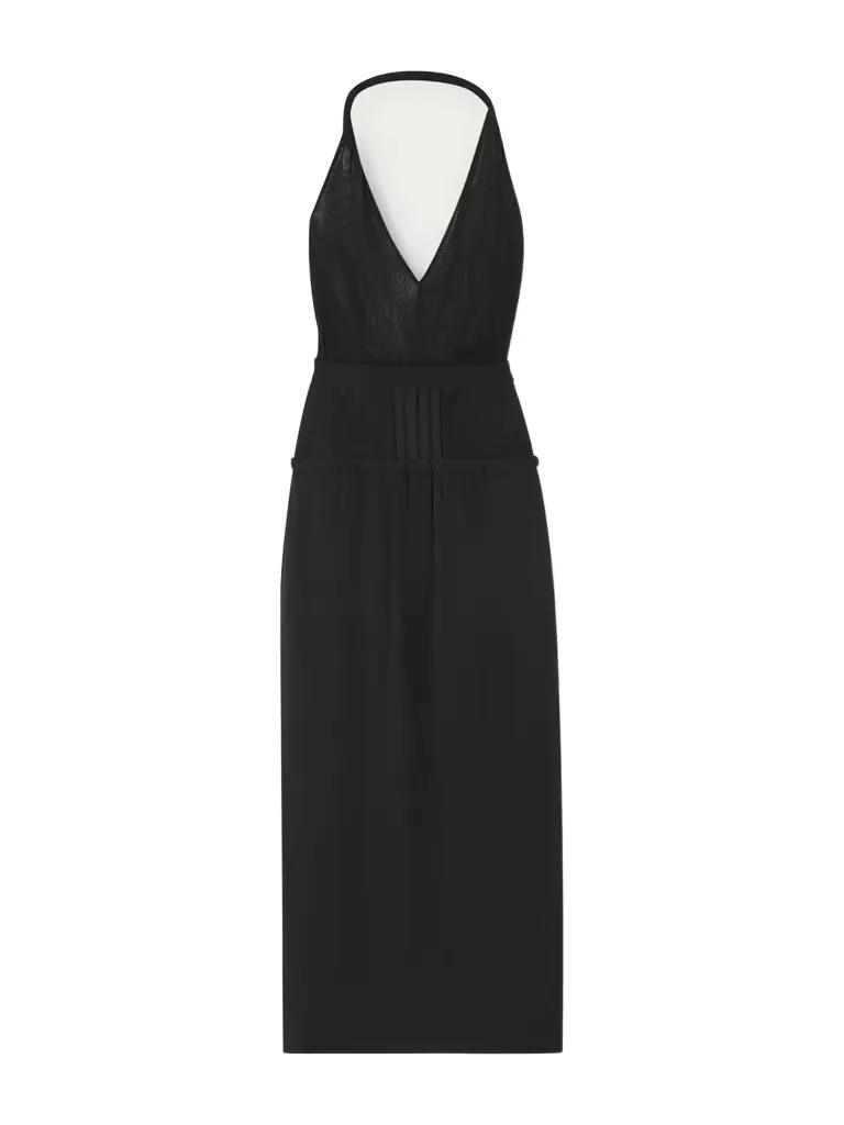 The Attico Jersey Halterneck Midi Dress