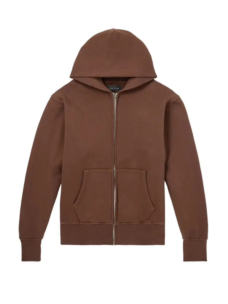 Les Tien Garment-Dyed Cotton-Jersey Zip-Up Hoodie - Men