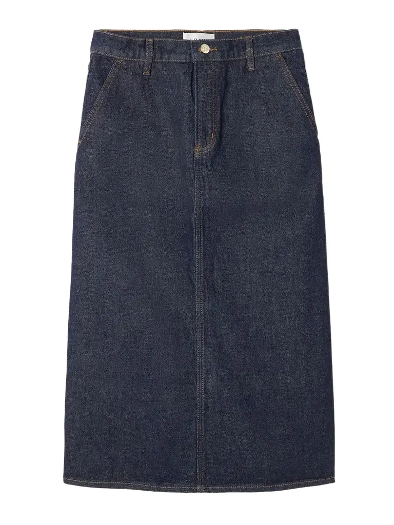 Frame Denim Midi Skirt