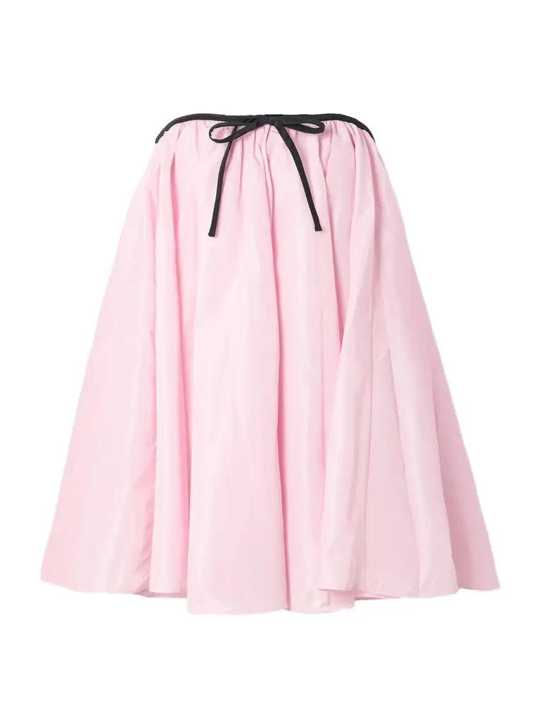 Staud Sofia Strapless Bow-detailed Taffeta Mini Dress