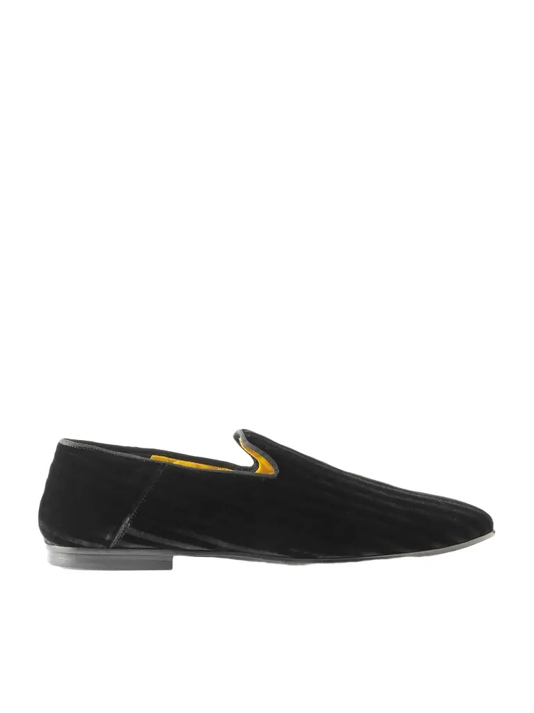 Tom Ford Steven Striped Velvet Slippers - Men