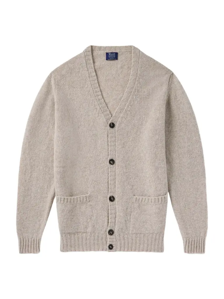 William Lockie Virgin Wool Cardigan - Men