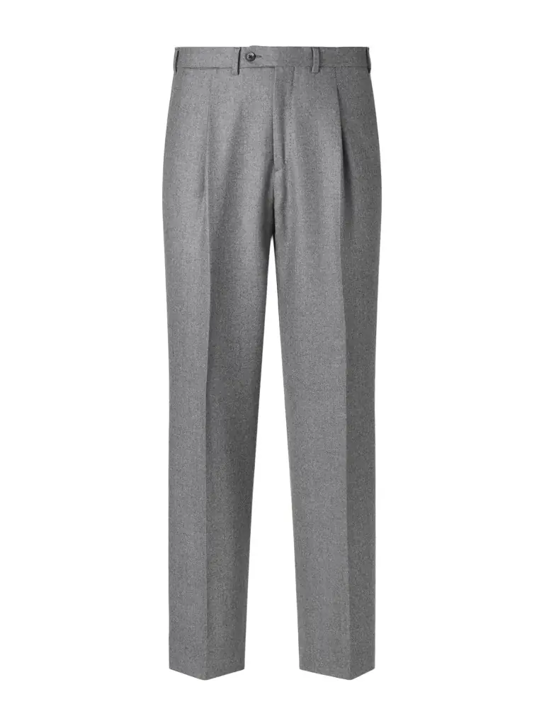 Saman Amel Wide-Leg Pleated Wool-Flannel Suit Trousers - Men