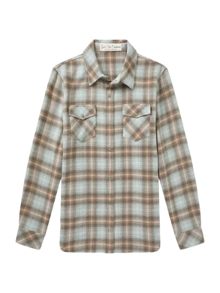 God's True Cashmere Joy Checked Cashmere Shirt - Men