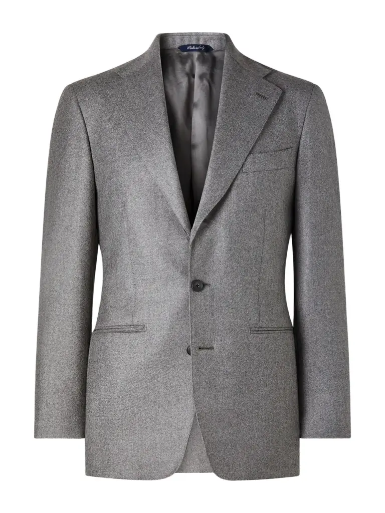 Saman Amel Wool Twill Suit Jacket - Men