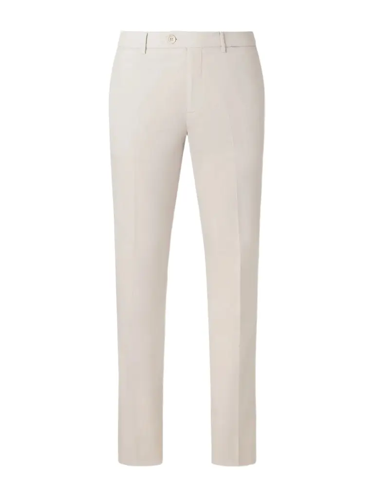 Brunello Cucinelli Slim-Fit Stretch-Cotton Twill Trousers - Men