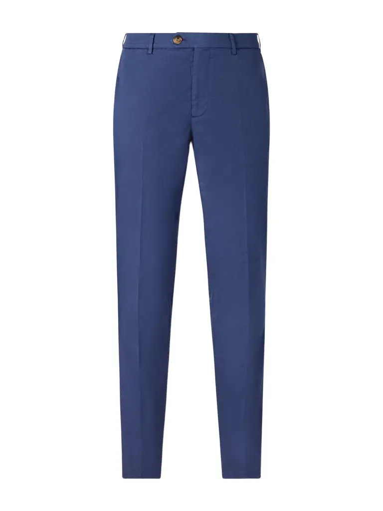 Brunello Cucinelli Slim-Fit Stretch-Cotton Twill Trousers - Men