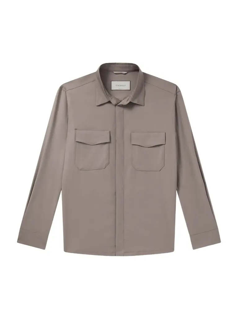 Canali Wool-Blend Overshirt - Men
