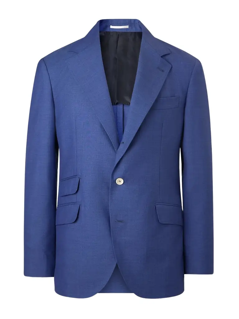Brunello Cucinelli Unstructured Virgin Wool Suit Jacket - Men