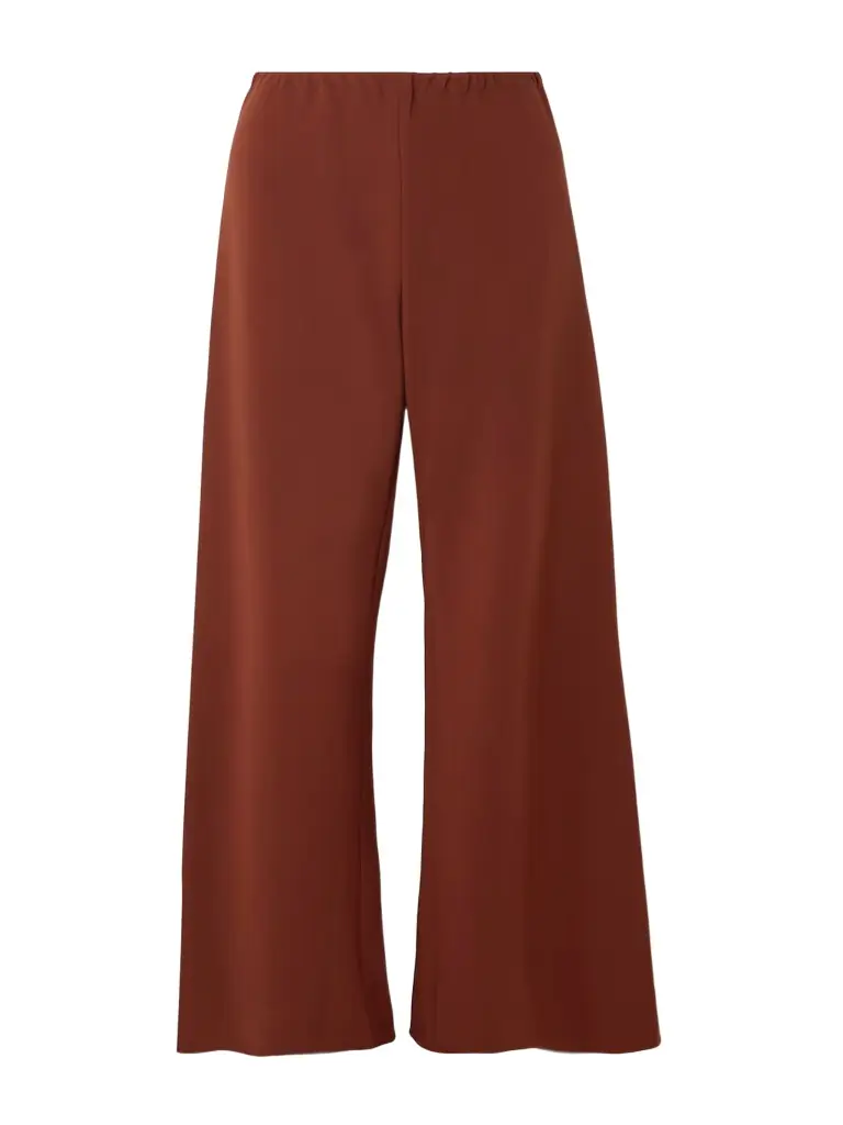 La Ligne Colby Recycled Stretch-crepe Wide-leg Pants