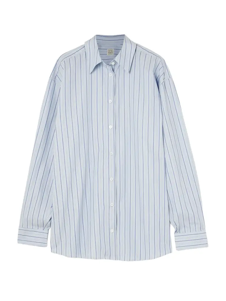 TOTEME Striped Cotton-poplin Shirt