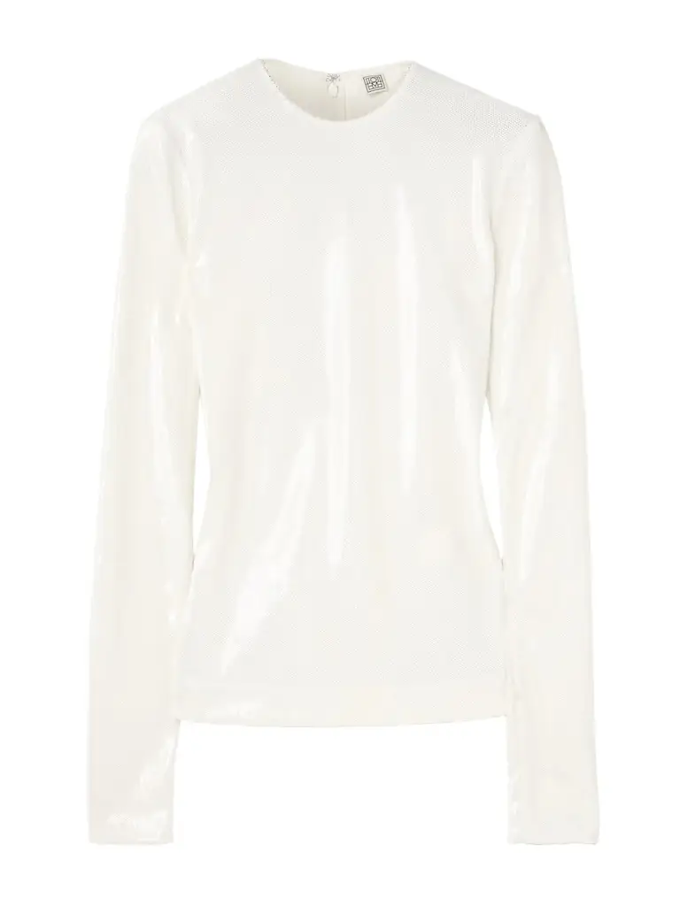 TOTEME Sequined Mesh Top
