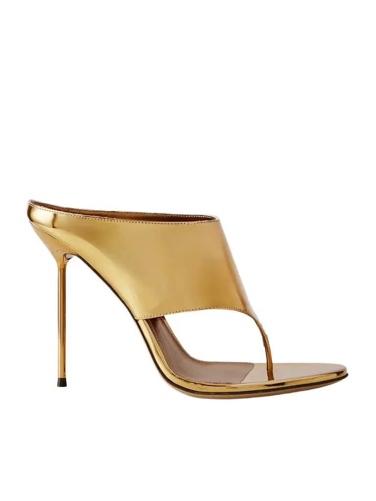 Paris Texas Lidia 105 Metallic Leather Mules