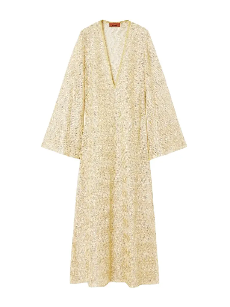Missoni Mare Metallic Crochet-knit Coverup