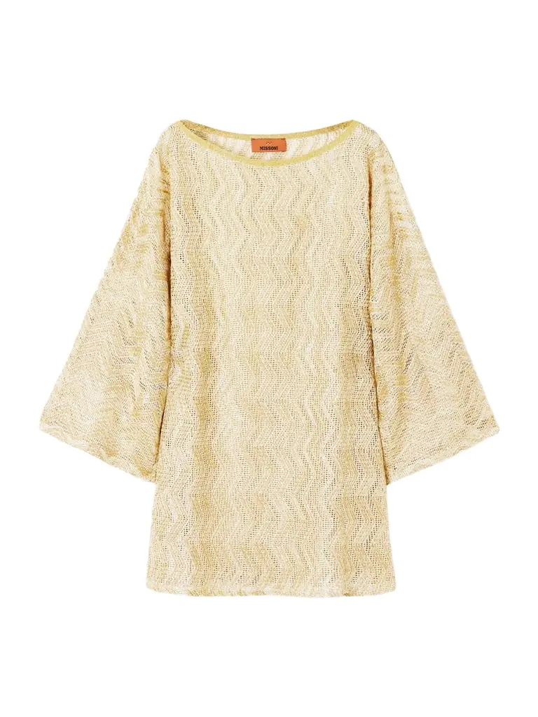 Missoni Mare Metallic Crochet-knit Cover-up